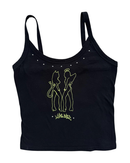 2025 LUPE BAEZ X SLIDINK BLACK CAMI TOP