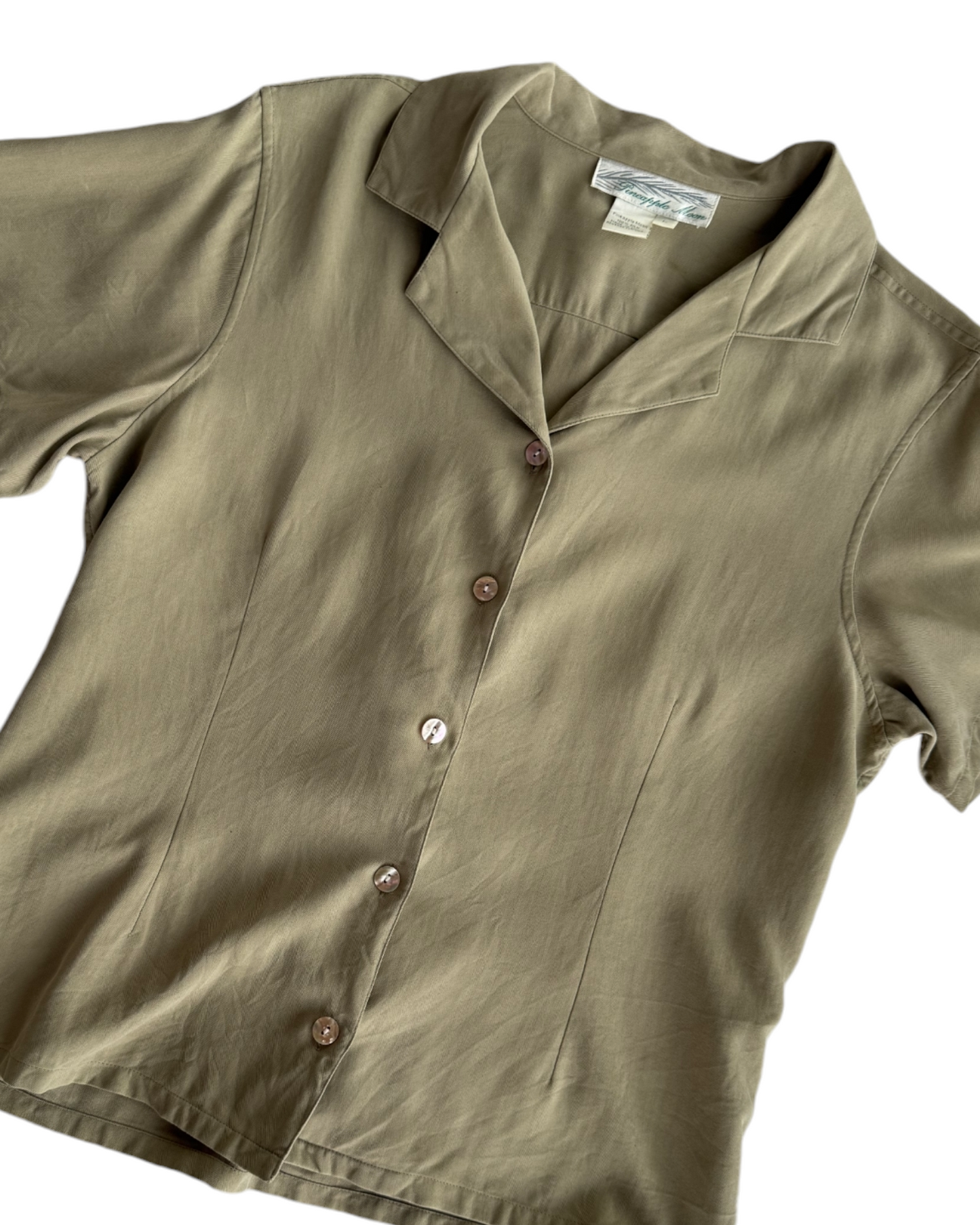 1990'S PINEAPPLE MOON GREEN SHIRT