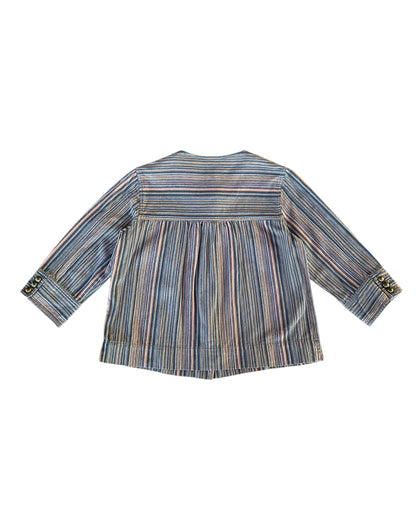 2000S DRESSBARN STRIPED BLOUSE