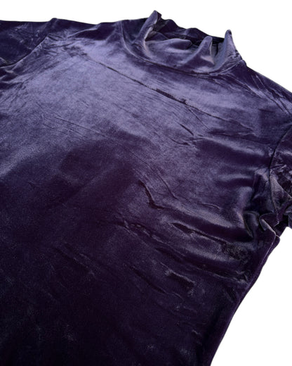 1990s MENDOCINO PURPLE VELVET TURTLENECK