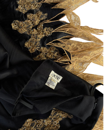 2000S CACHE SILK SKIRT