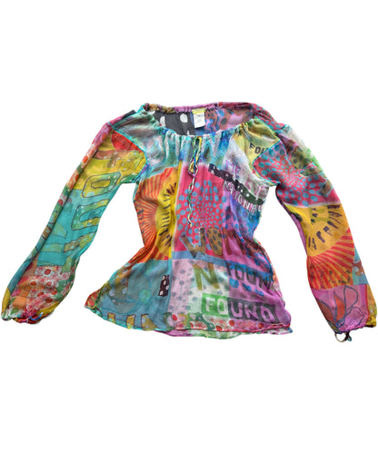 2000S GALLIANO SILK BLOUSE