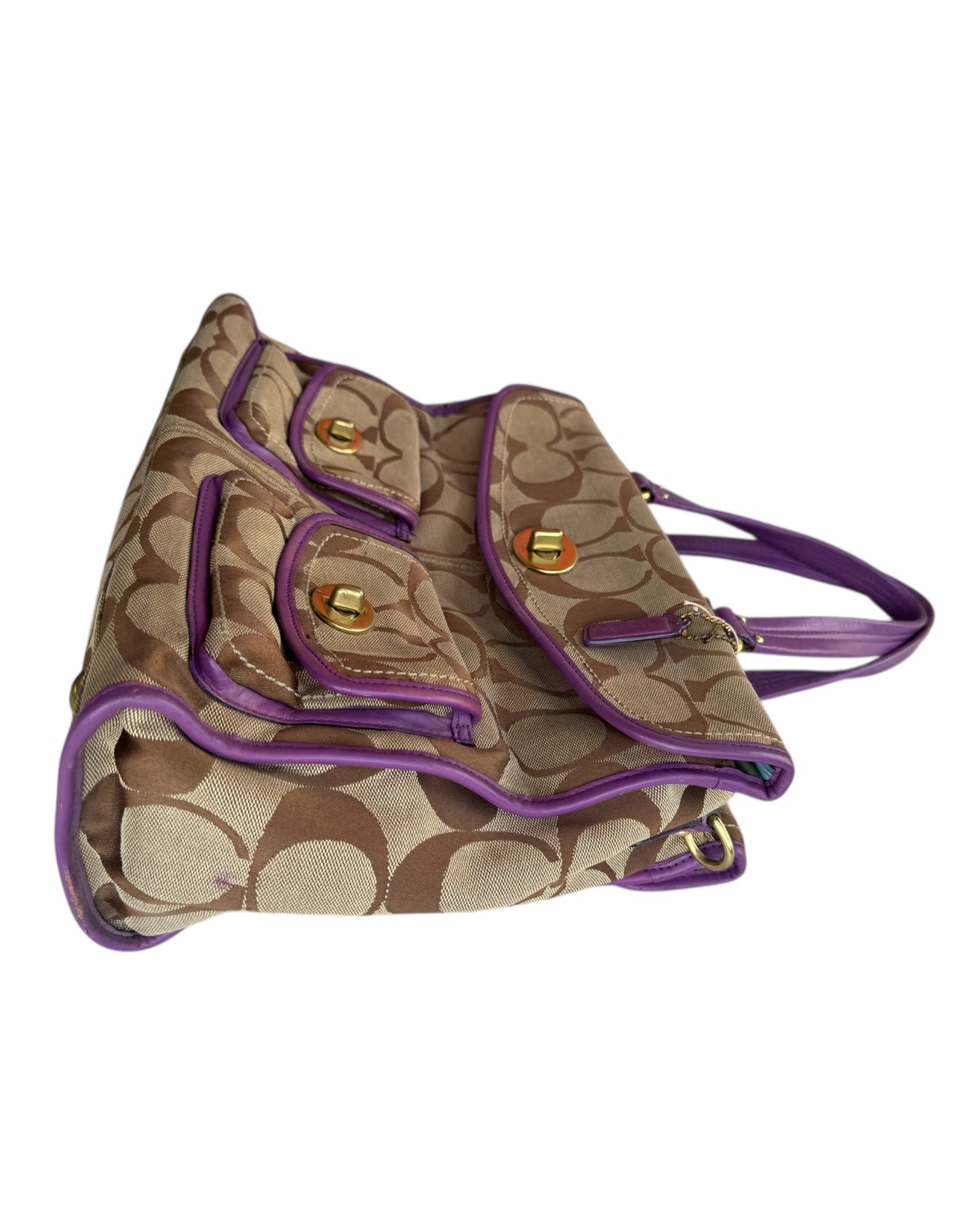 2000’S COACH CHELSEA SIGNATURE LAPTOP TRAVEL ORGANIZER