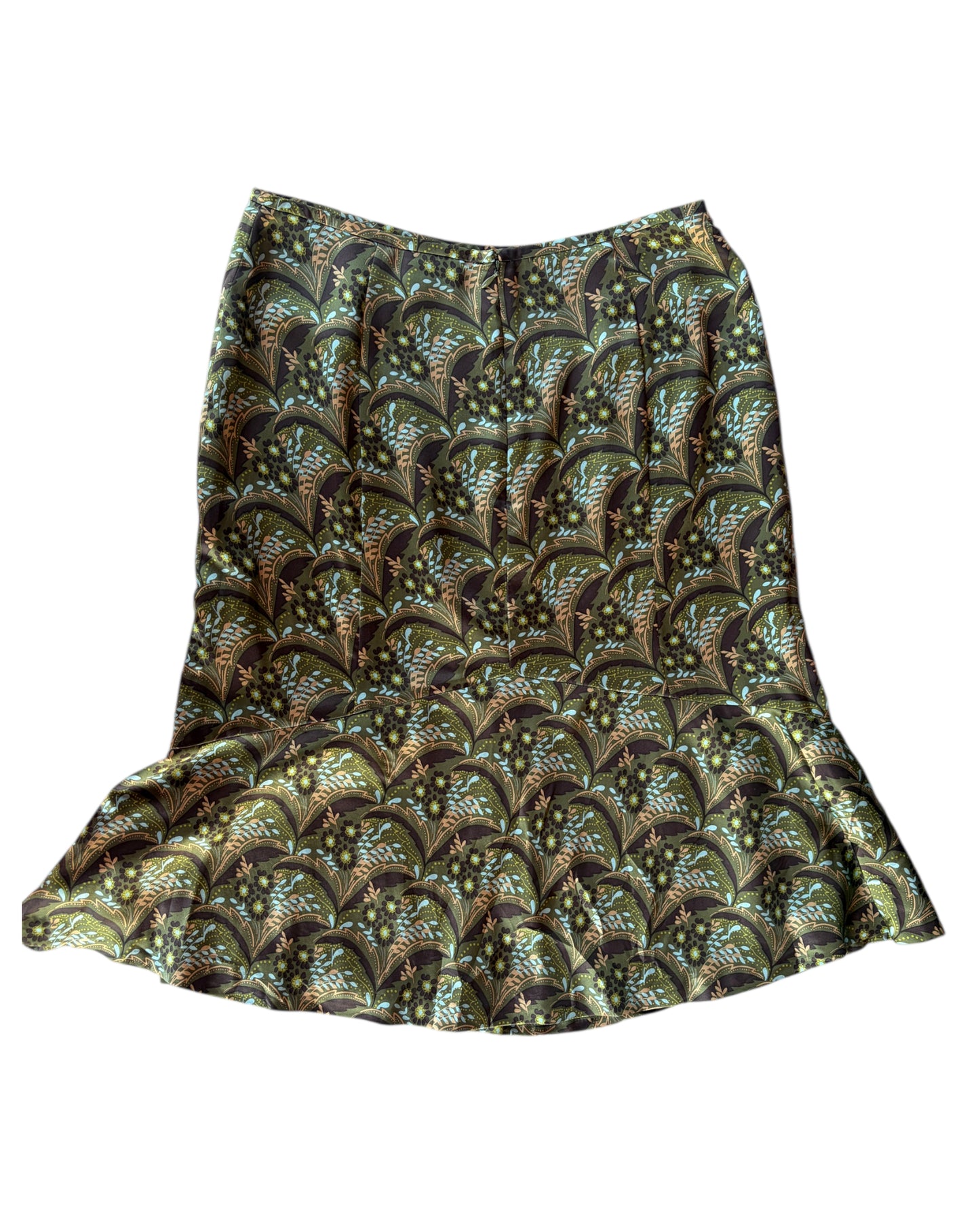 2000S ANN TAYLOR LOFT PATTERNED SKIRT