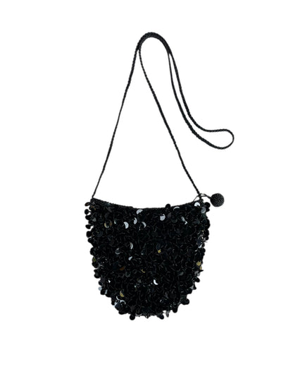 2000S LANCÔME NOIR BLACK SEQUIN BAG