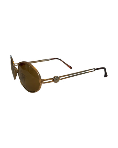 2000S ORNAMENTAL GLAM GOLD SUNNIES