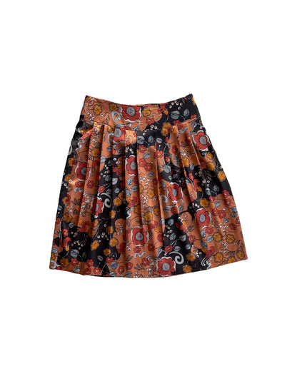 2000S CHARME FLOWERED MIDI SKIRT