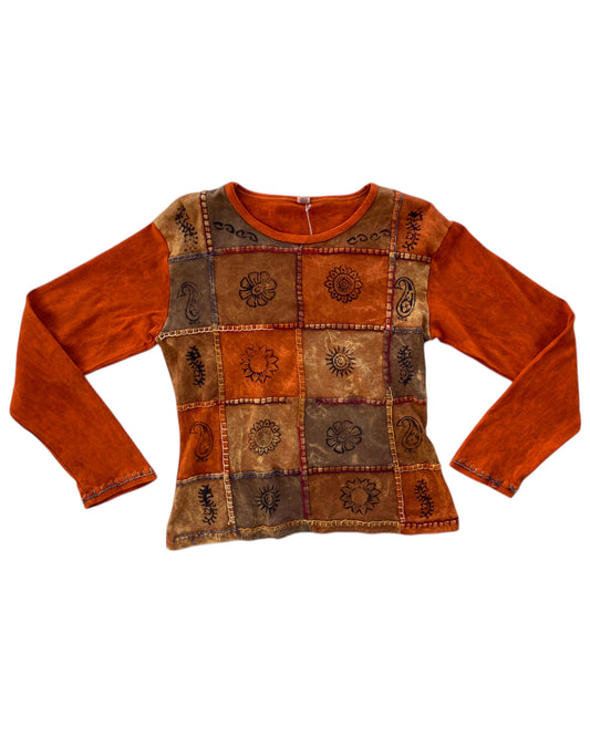 2000´S BOHO PATCHWORK T-SHIRT