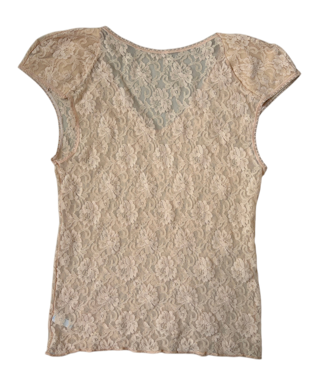 1990S FLOWERED LACE TOP