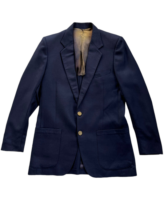 1990'S OSCAR DE LA RENTA BLUE BLAZER