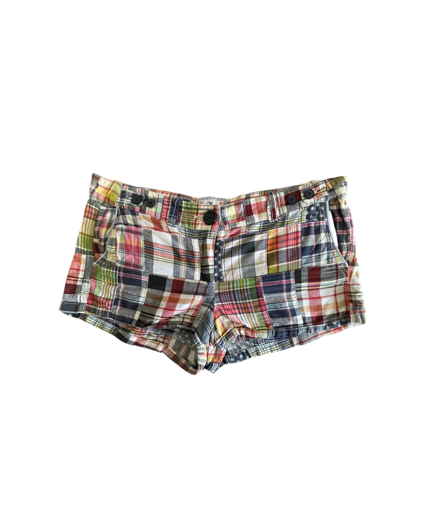 2000S AMERICAN EAGLE PATCHWORK SHORTS