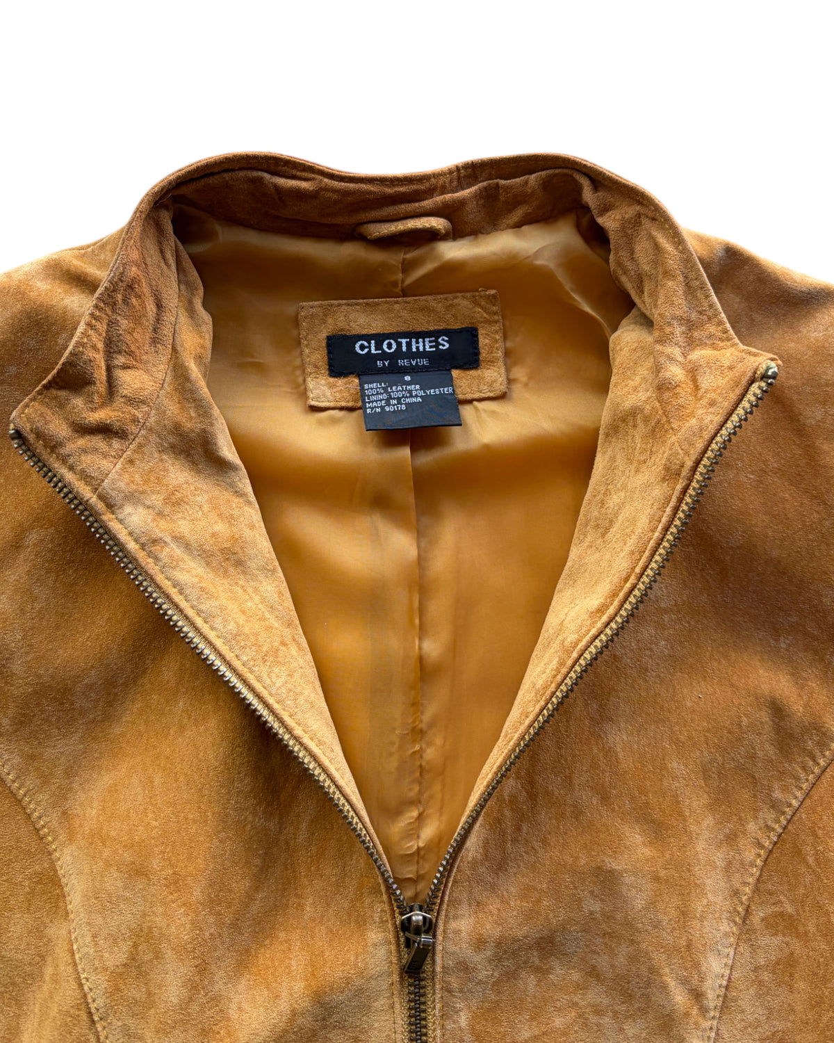 1990S CLOTHES CAMELL LEATHER JACKET