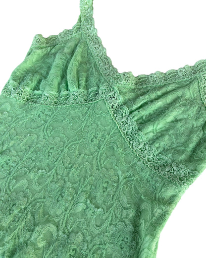 2000S I.N.C MINT GREEN LACE CAMISOLE