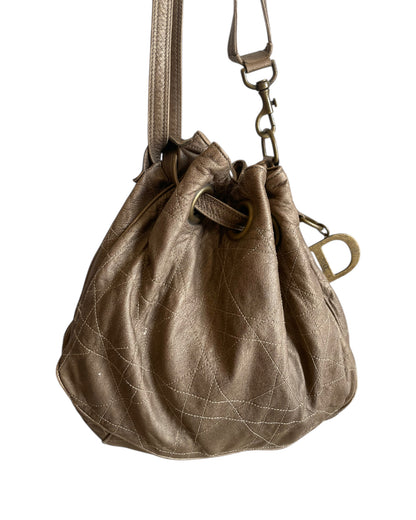 2000S DIOR CANNAGE DRAWSTRING BAG