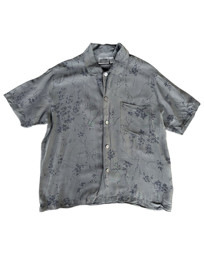 1990s CHICO’S DESIGN FLORAL SILK SHIRT