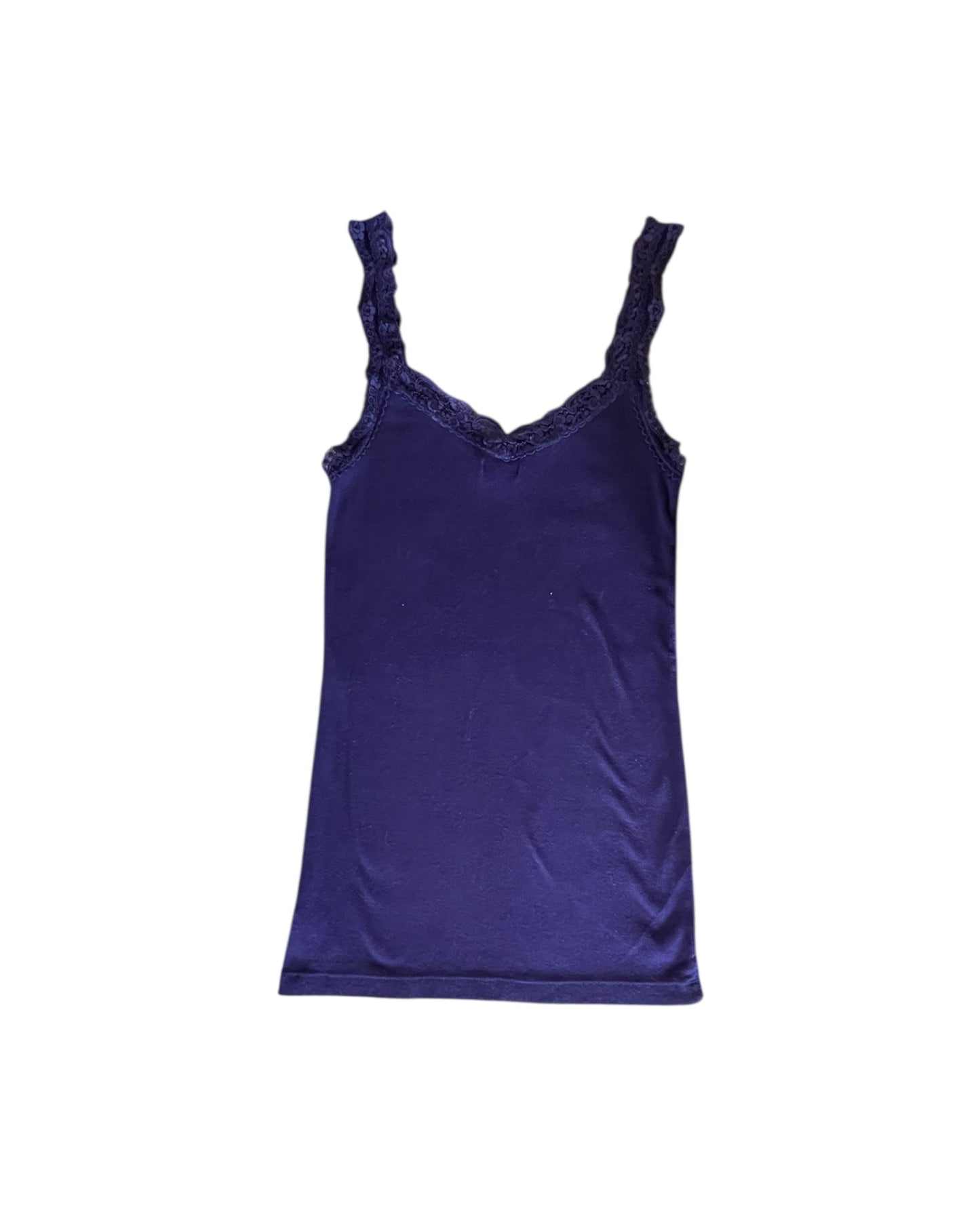 2000S AMERICAN EAGLE PURPLE LACE TANK TOP