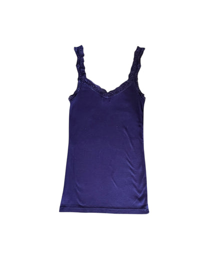 2000S AMERICAN EAGLE PURPLE LACE TANK TOP