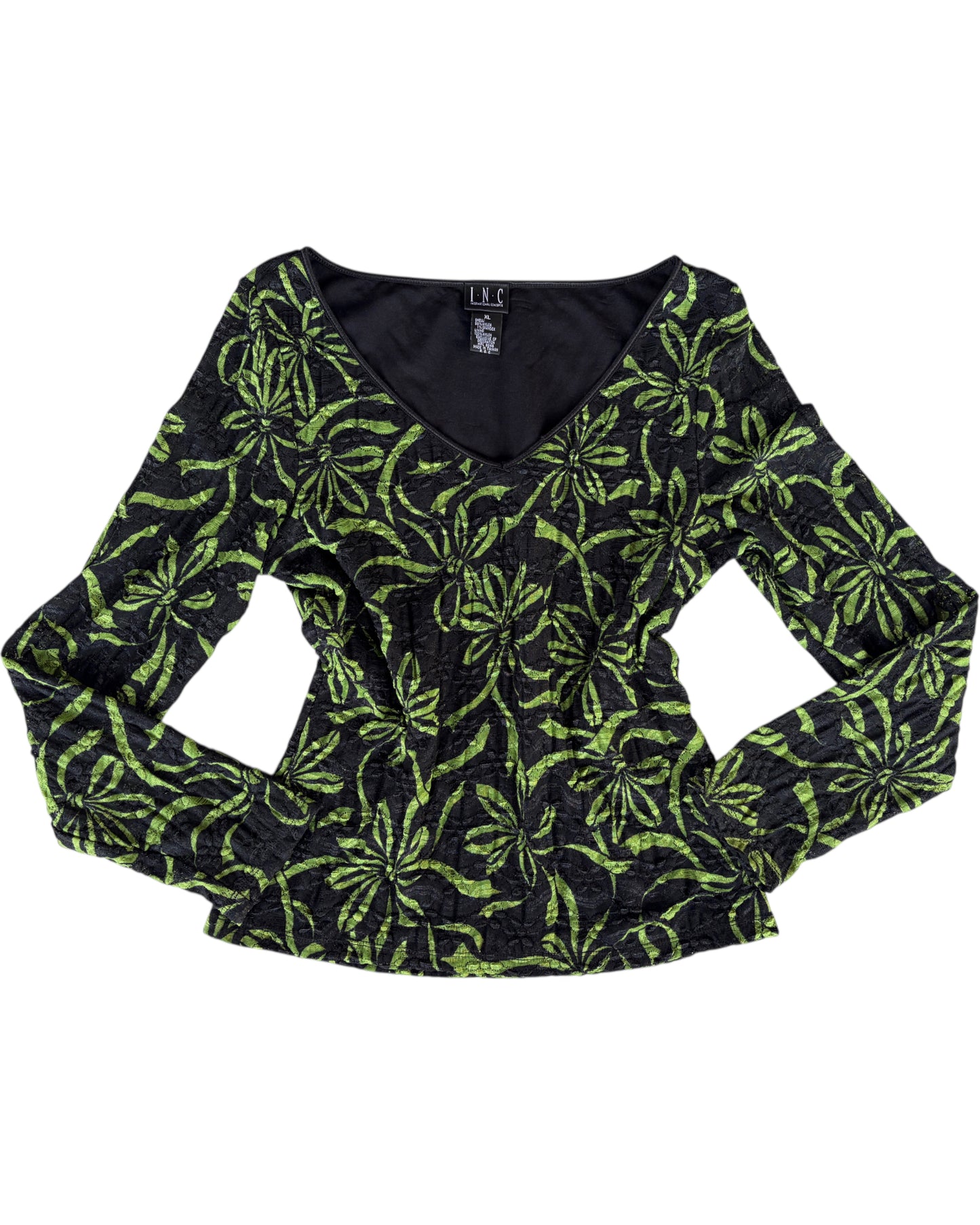 2000S I·N·C BLACK LACE TOP