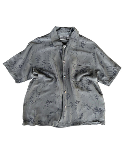 1990s CHICO’S DESIGN FLORAL SILK SHIRT