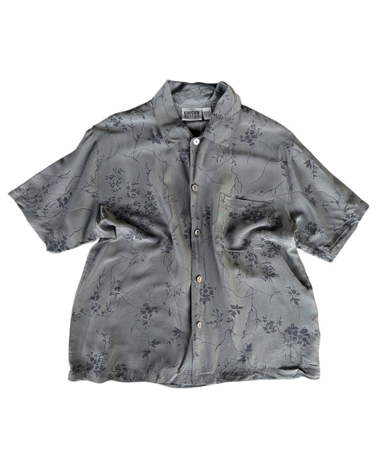 1990s CHICO’S DESIGN FLORAL SILK SHIRT