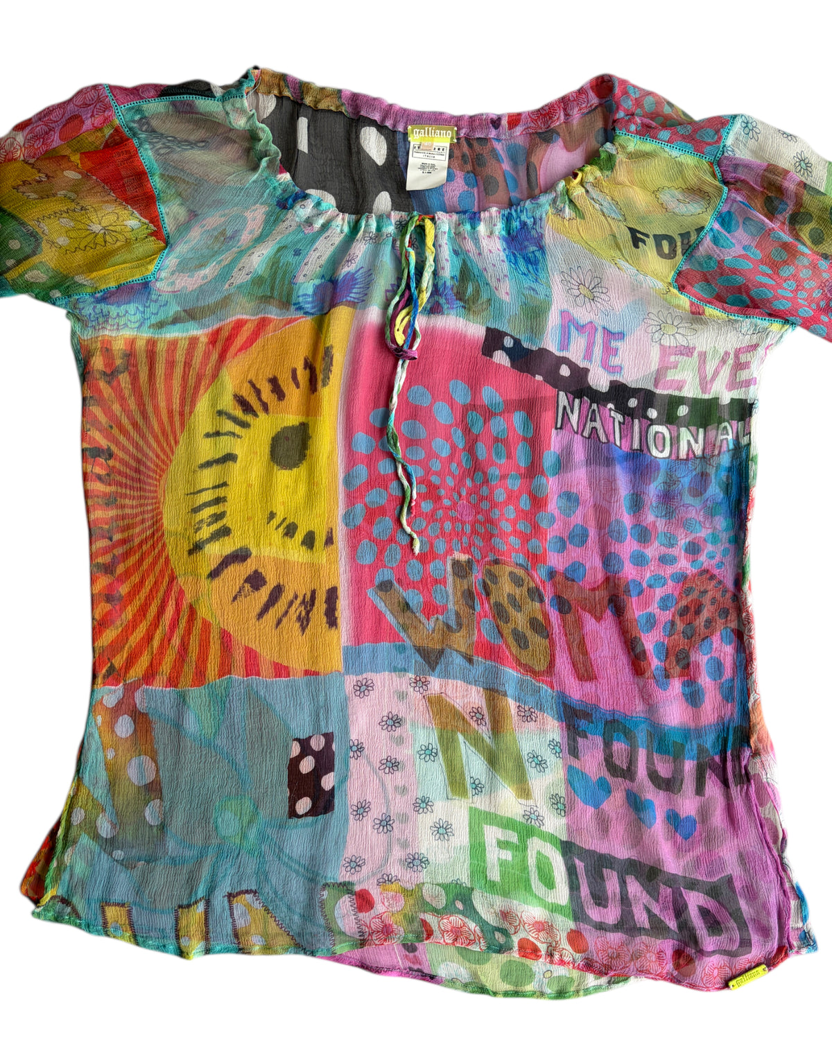 2000S GALLIANO SILK BLOUSE