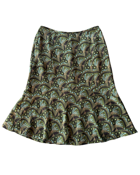 2000S ANN TAYLOR LOFT PATTERNED SKIRT