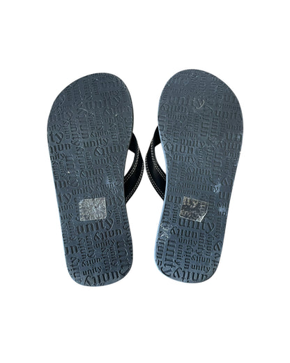 2000S CARLOS SANTANA BLACK FLIP FLOPS