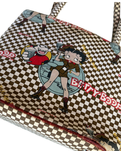 2000S BETTY BOOP CHECKERED TOTE BAG