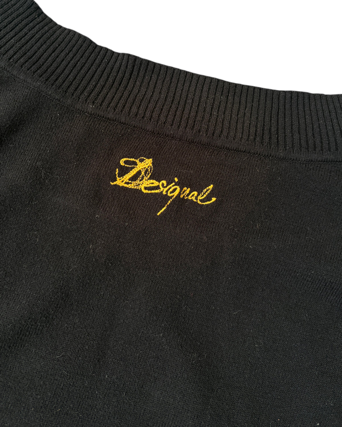 2000S DESIGUAL OFF SHOULDER SWEATER