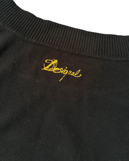 2000S DESIGUAL OFF SHOULDER SWEATER