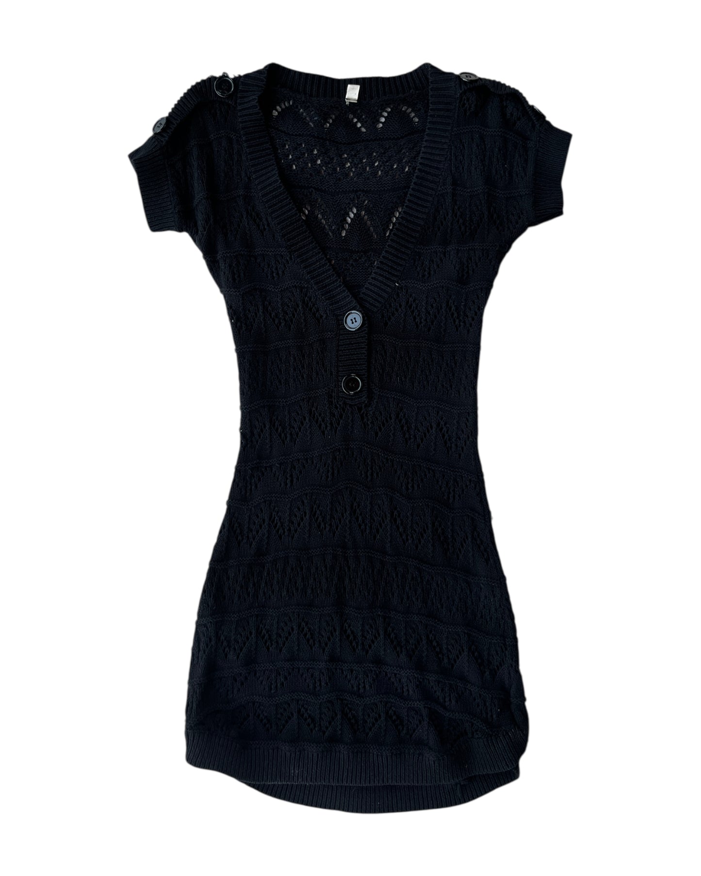 2000'S KNITTED BLACK DRESS