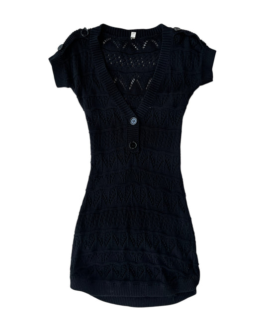 2000'S KNITTED BLACK DRESS