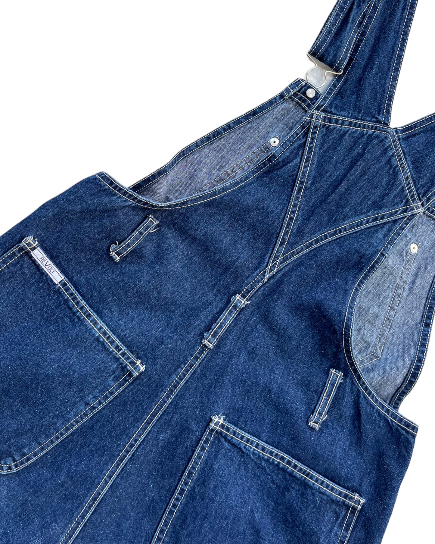 1990S REVOLT DENIM OVERALL