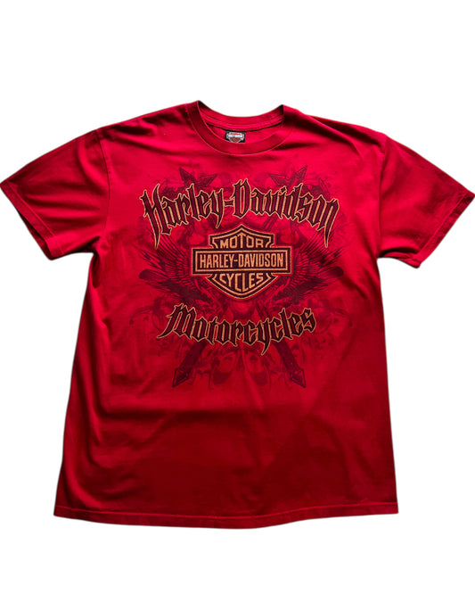 1990'S HARLEY DAVIDSON RED TSHIRT