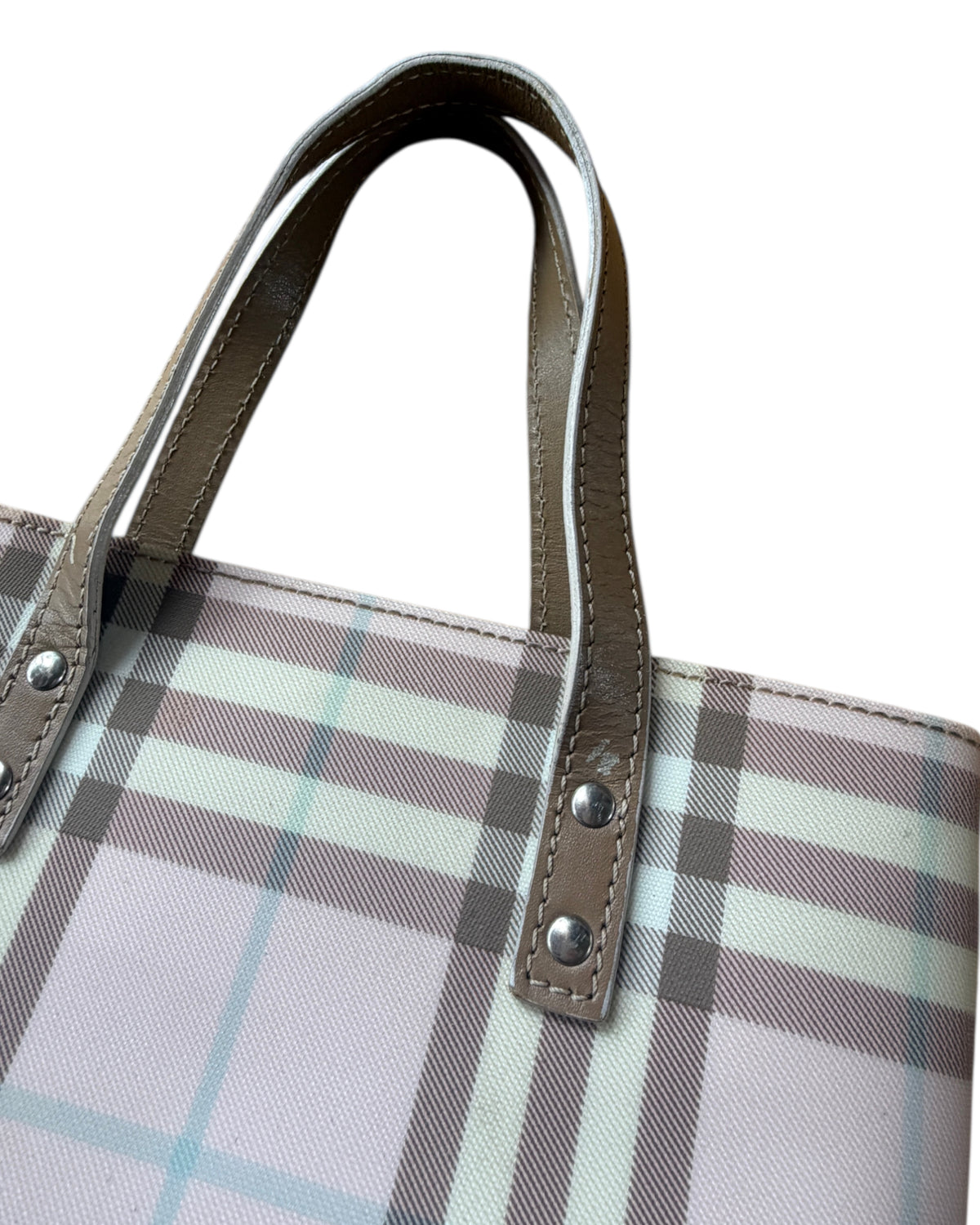 2000S BURBERRY PINK CANDY NOVACHECK MINI TOTE