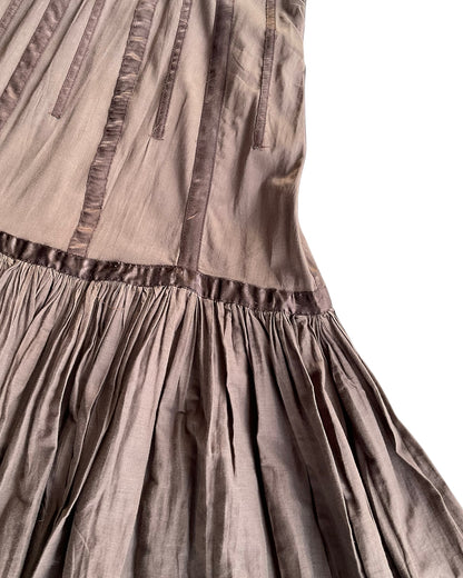 2000S ZARA TRF BROWN SKIRT