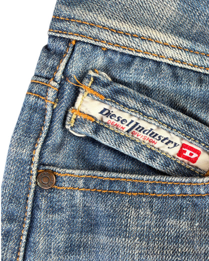 2000S DIESEL DENIM MINI SKIRT