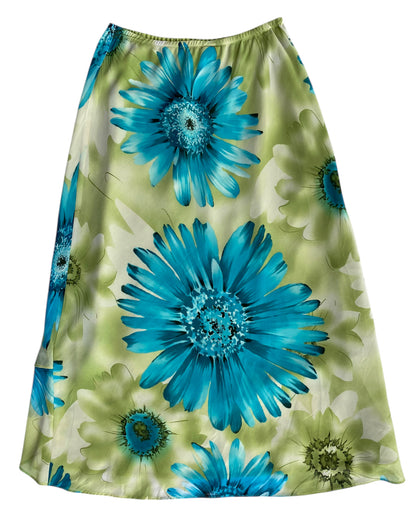 1990´S 3D FLOWERED PRINTED SKIRT