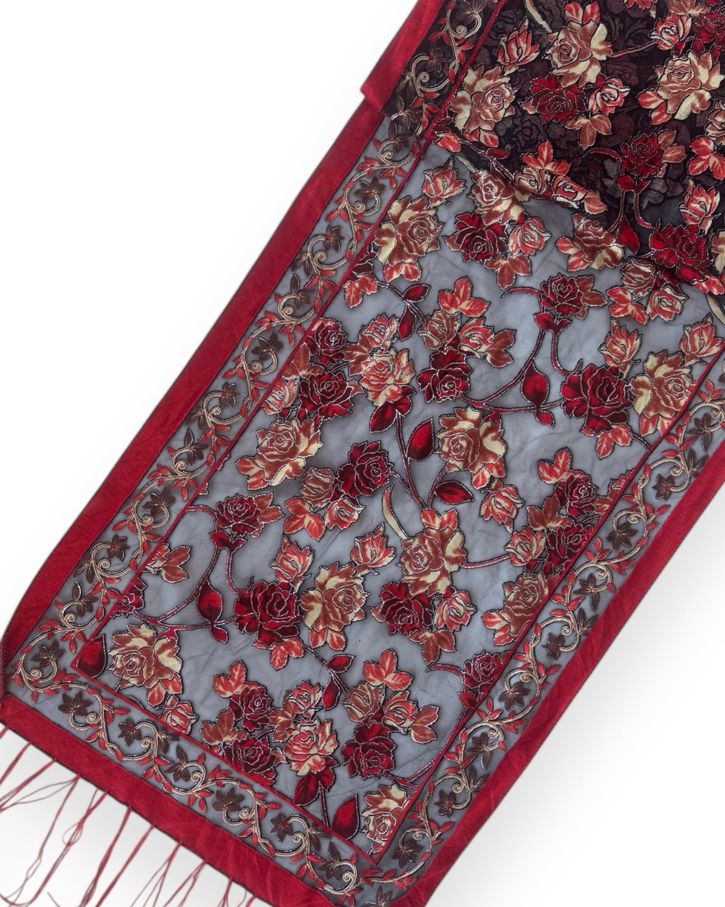 2000´S EMBROIDERY SCARF