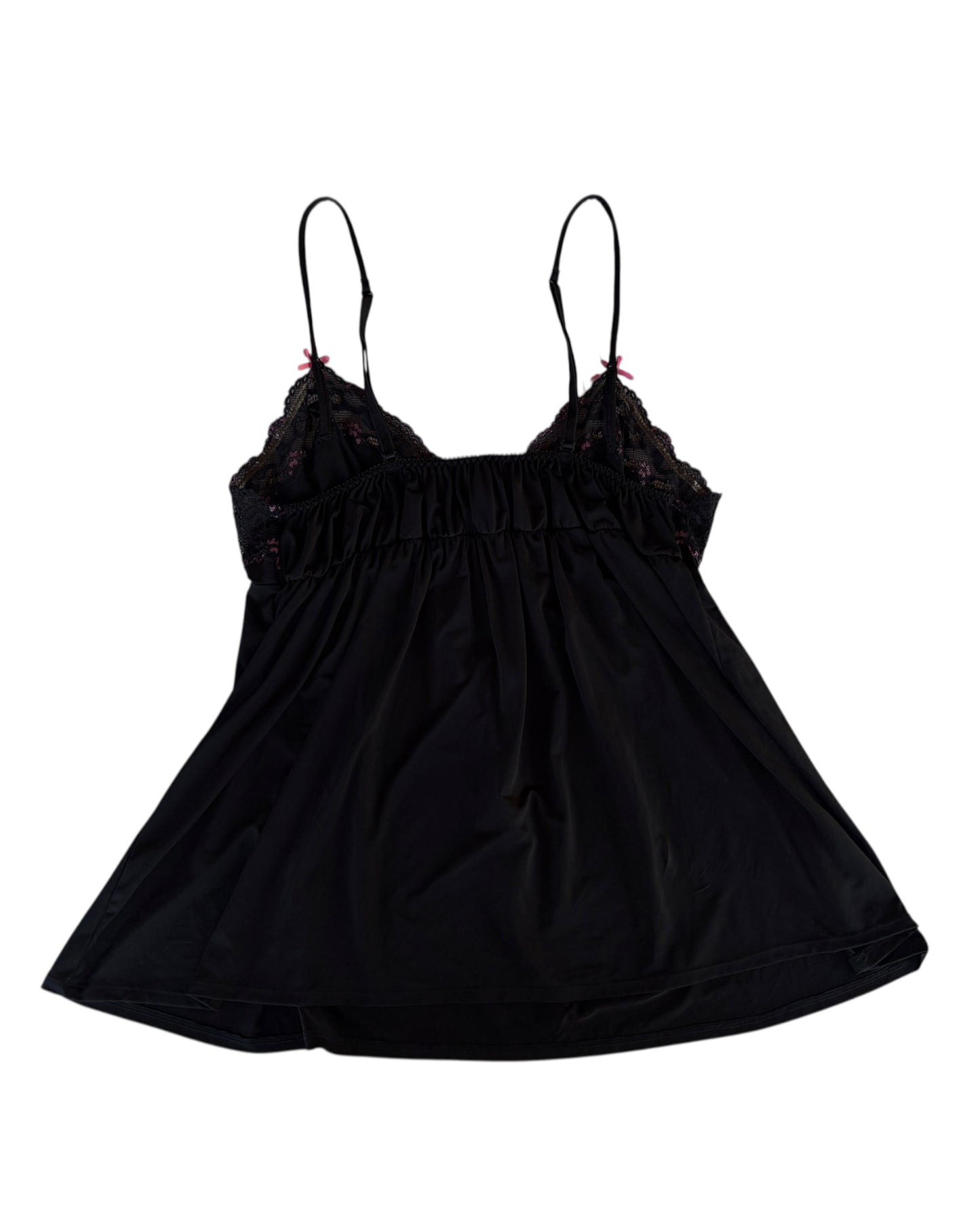 2000S BETSEY JOHNSON BLACK LACE CAMISOLE