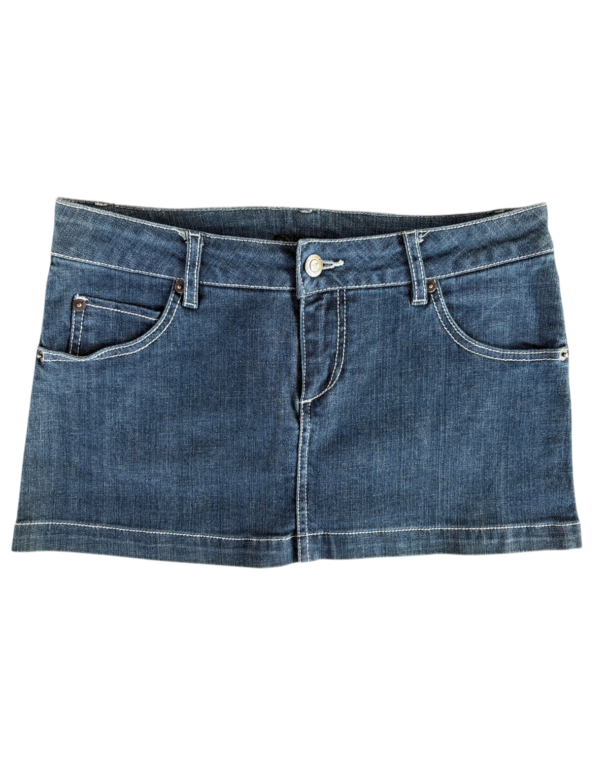 2000S RAMPAGE DARK DENIM MINI SKIRT