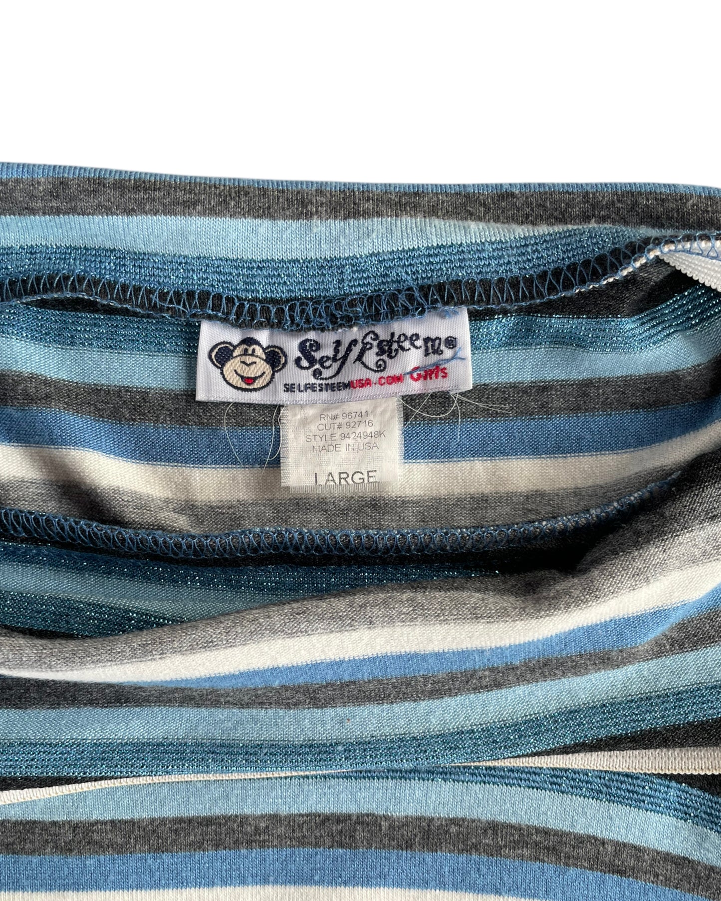 2000S SELF ESTEEM STRIPED KNIT SKIRT