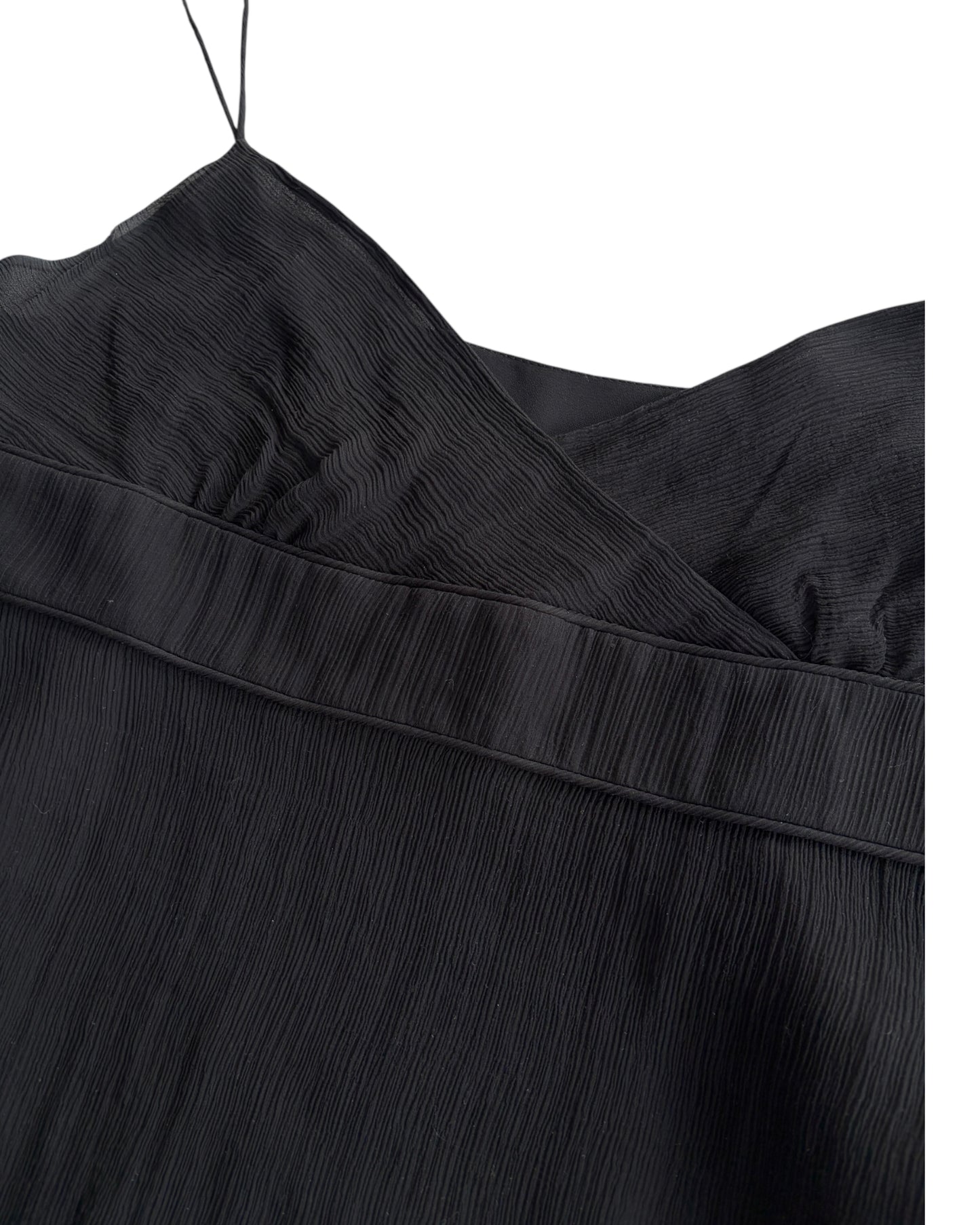 2000S J.CREW BLACK SILK TOP
