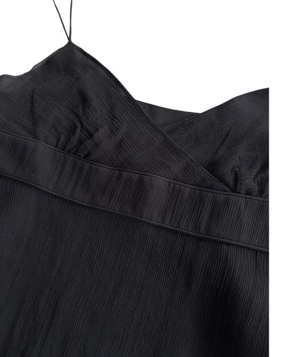 2000S J.CREW BLACK SILK TOP