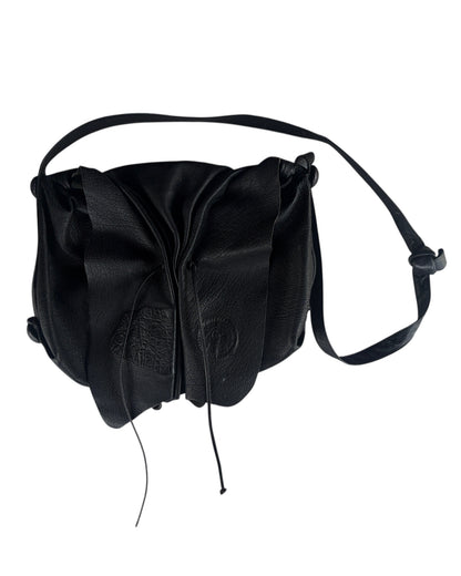 1980s MARIPOSA X CARLOS FALCHI LEATHER SLOUCHY BAG