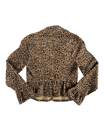 2000S KIKIT LEOPARD PRINT BLAZER JACKET