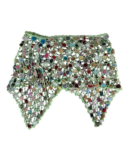 2000S MULTICOLOR CROCHET SKIRT