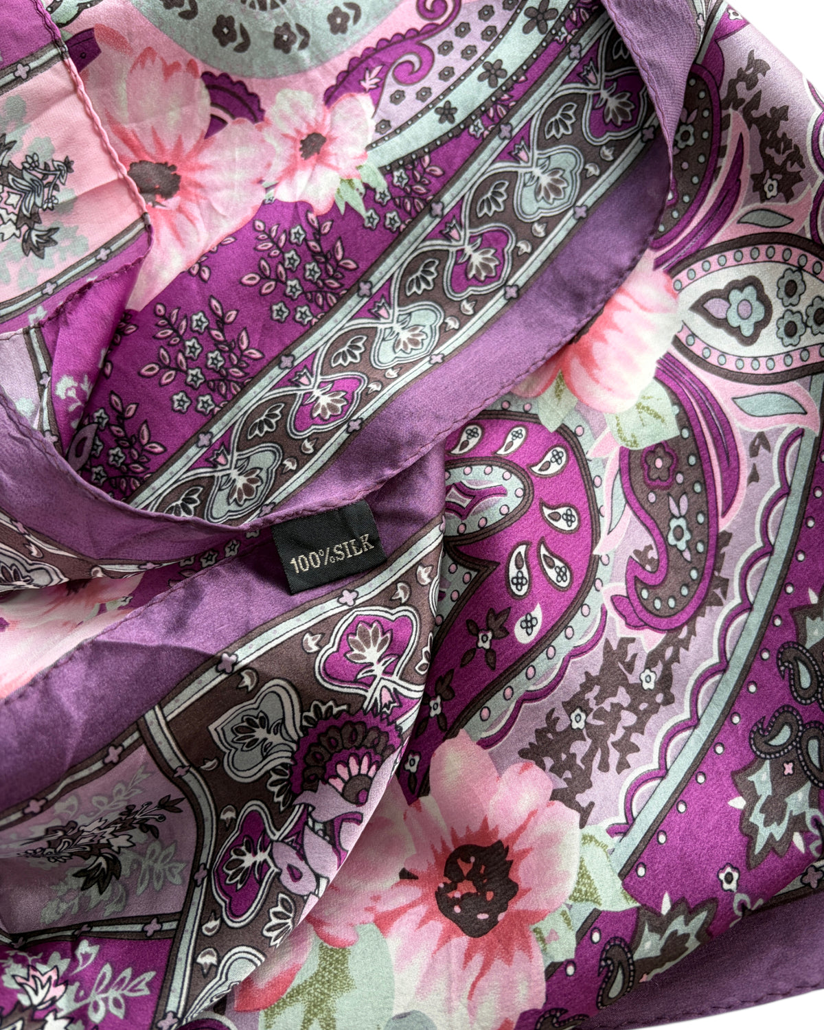 2000S PAISLEY BOHEMIA SILK SCARF