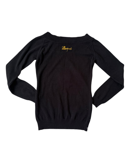 2000S DESIGUAL OFF SHOULDER SWEATER