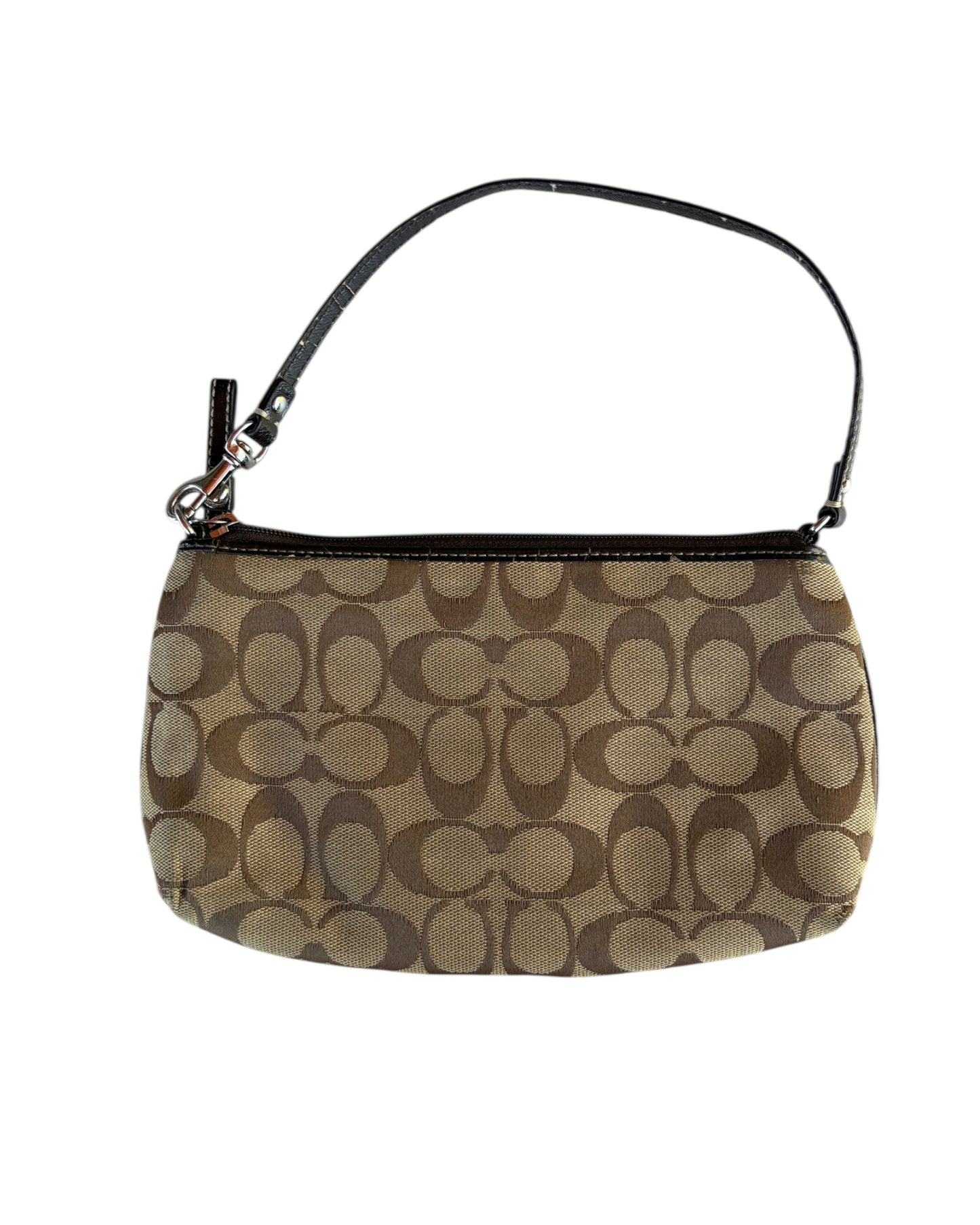2000S COACH MONOGRAM MINI SHOULDER BAG